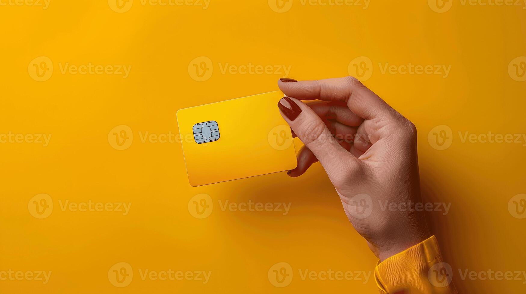 Custom design area on credit card. photo