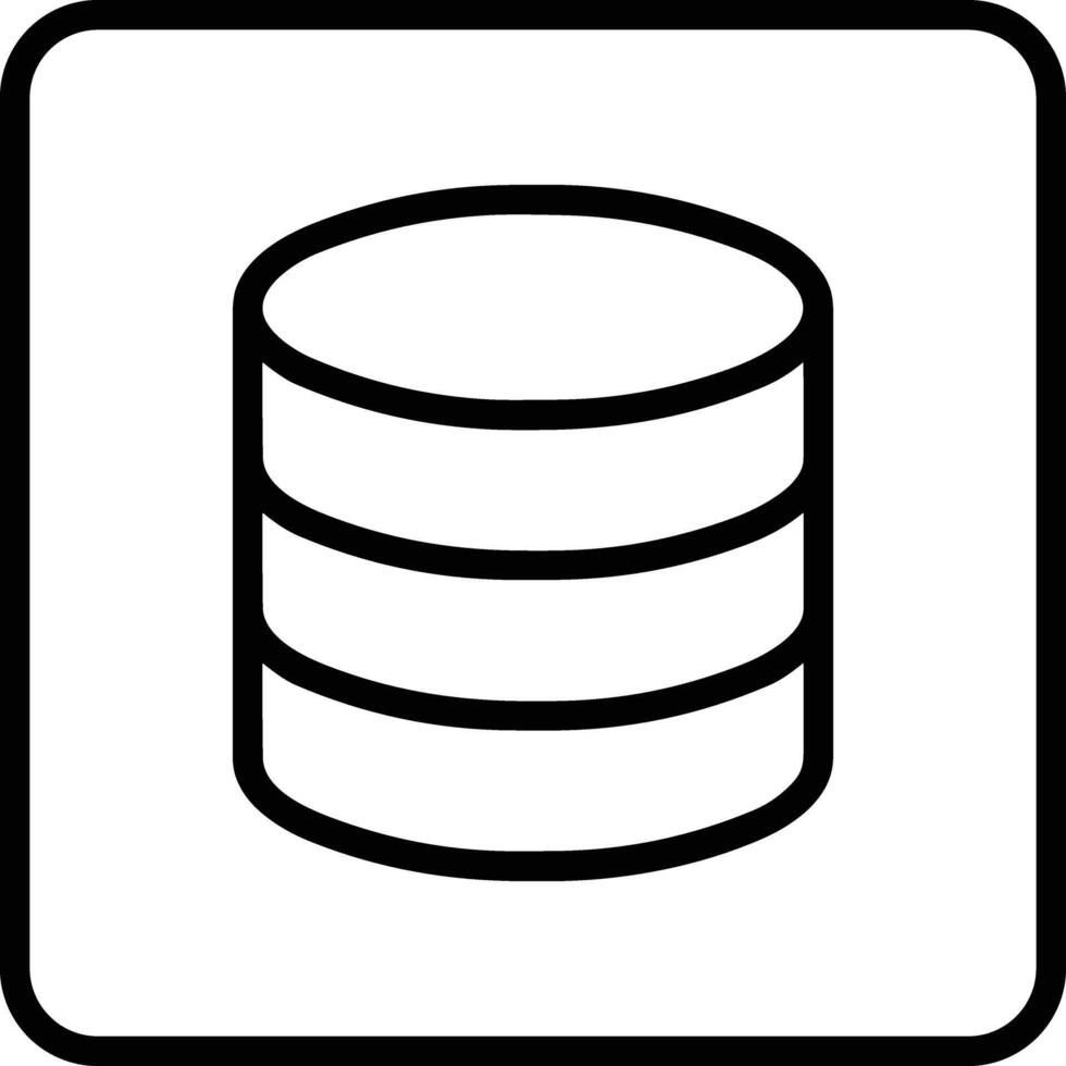 Storage data icon symbol image for database illustration vector