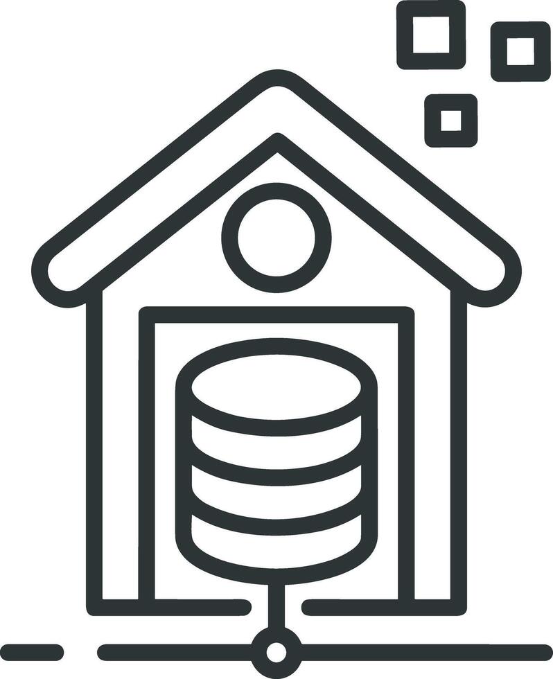 Storage data icon symbol image for database illustration vector