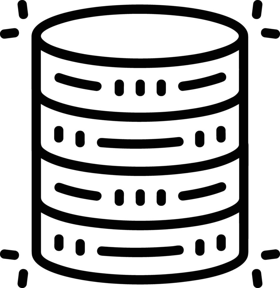 Storage data icon symbol image for database illustration vector