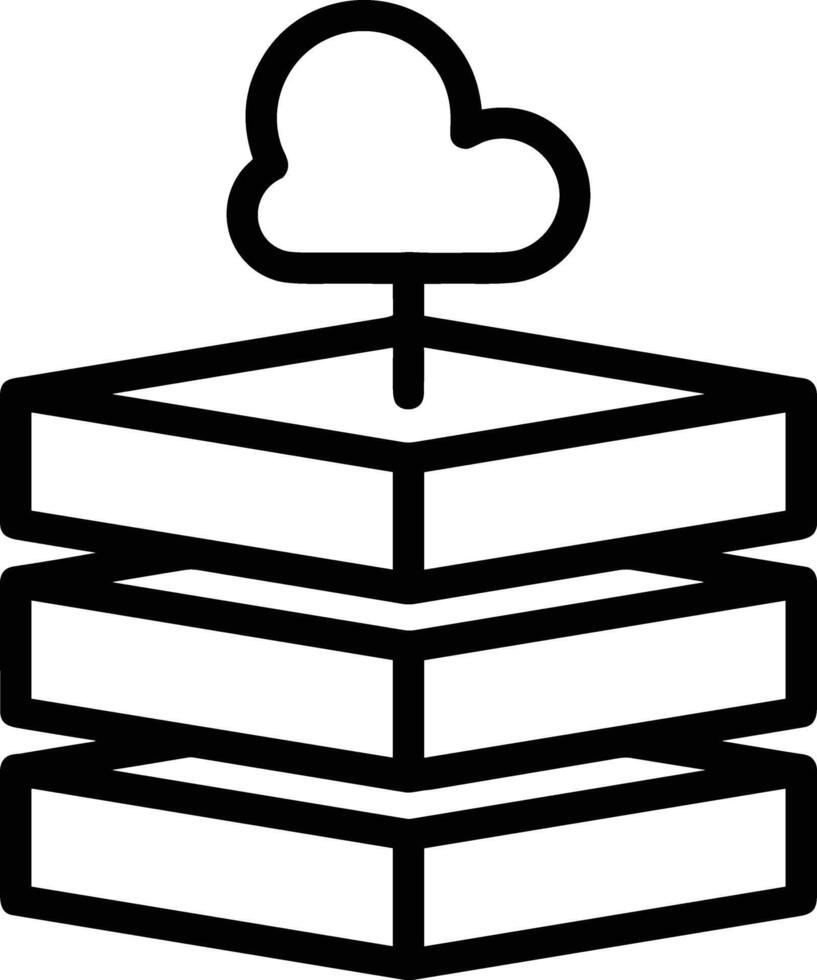 Storage data icon symbol image for database illustration vector