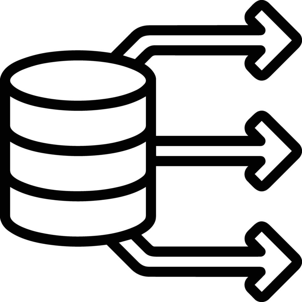 Storage data icon symbol image for database illustration vector