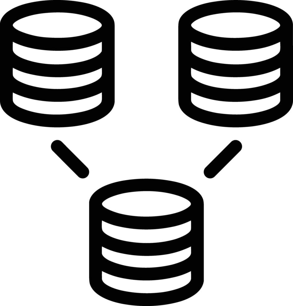 Storage data icon symbol image for database illustration vector