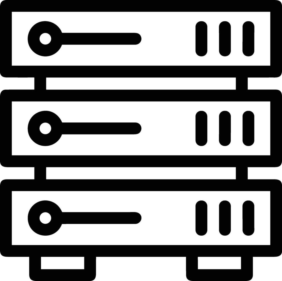 almacenamiento datos icono símbolo imagen para base de datos ilustración vector