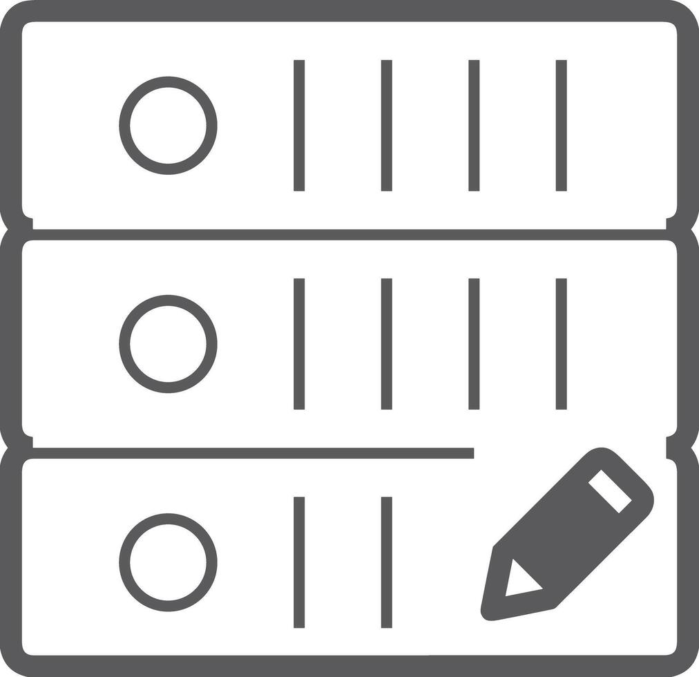 Storage data icon symbol image for database illustration vector