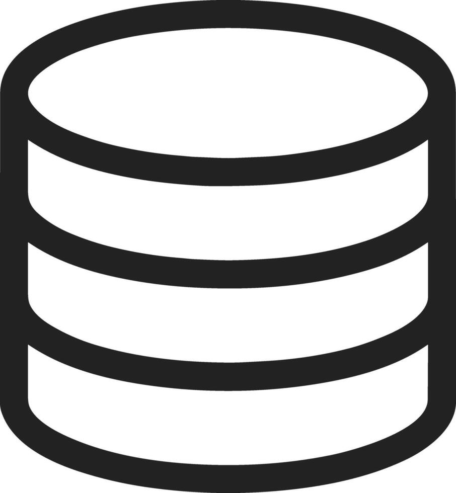 Storage data icon symbol image for database illustration vector