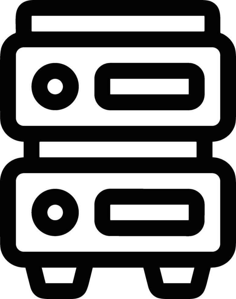 Storage data icon symbol image for database illustration vector