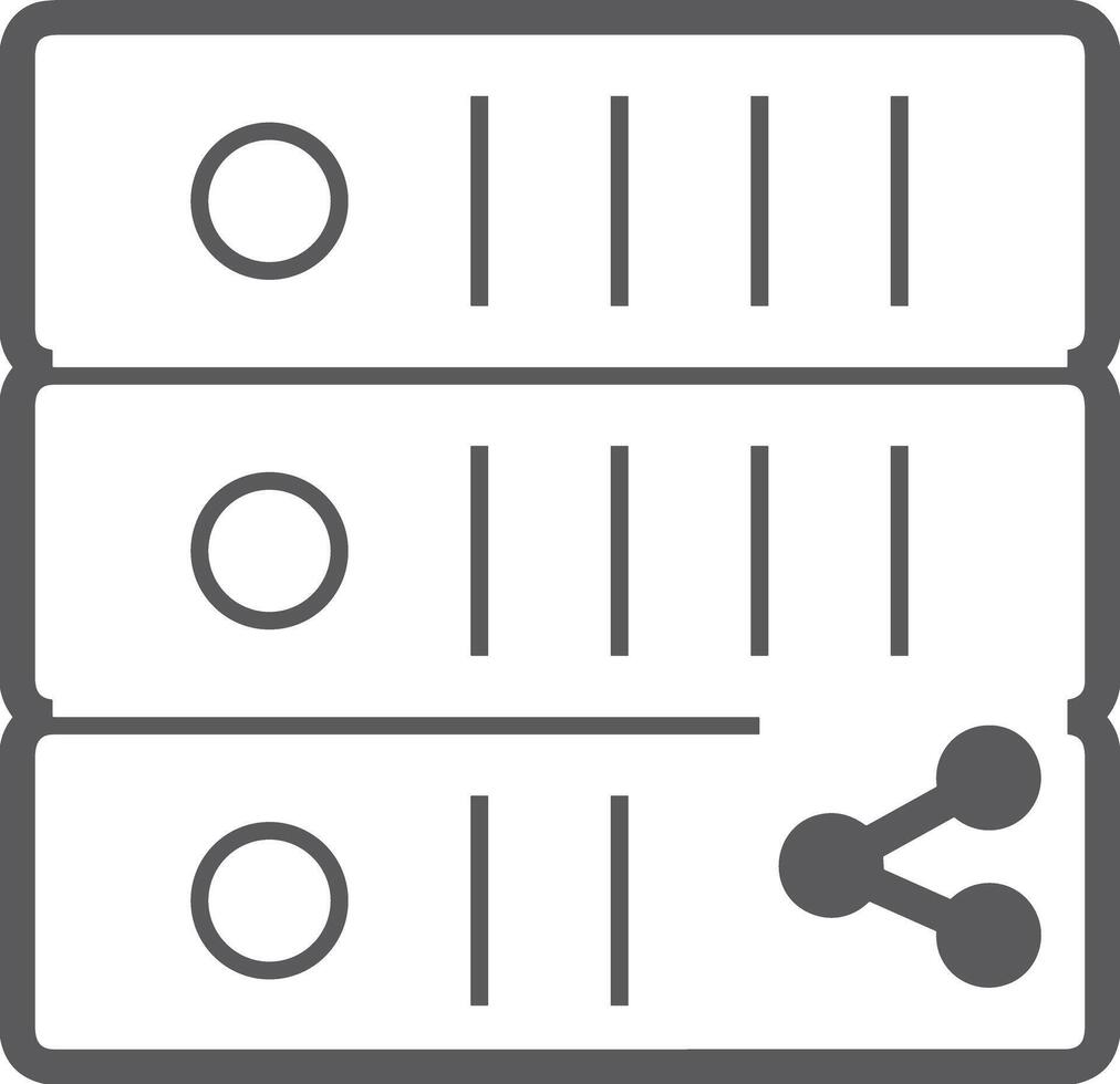 Storage data icon symbol image for database illustration vector