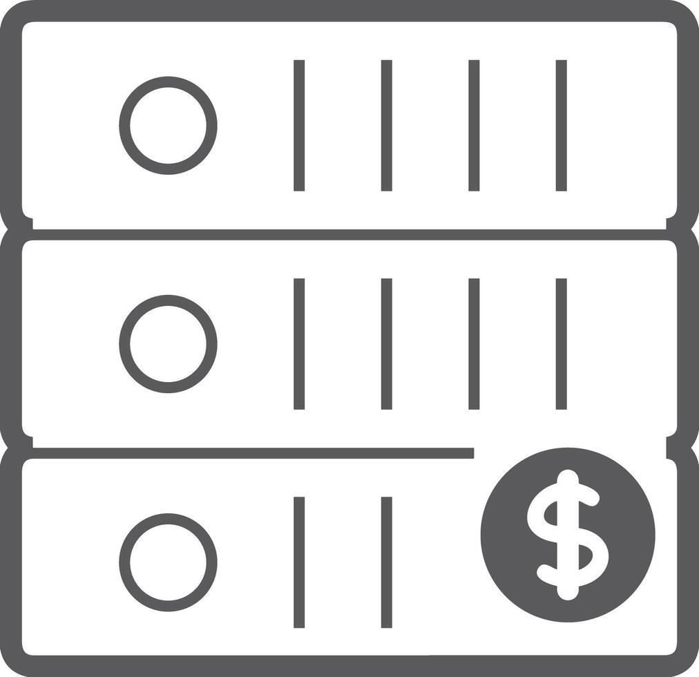 Storage data icon symbol image for database illustration vector