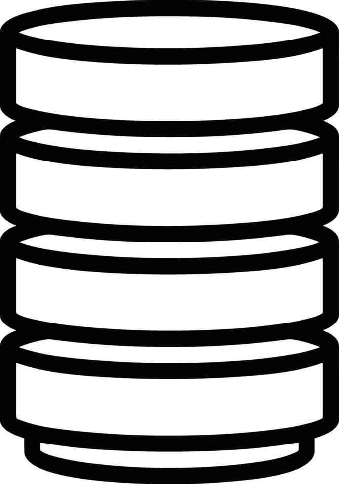 Storage data icon symbol image for database illustration vector