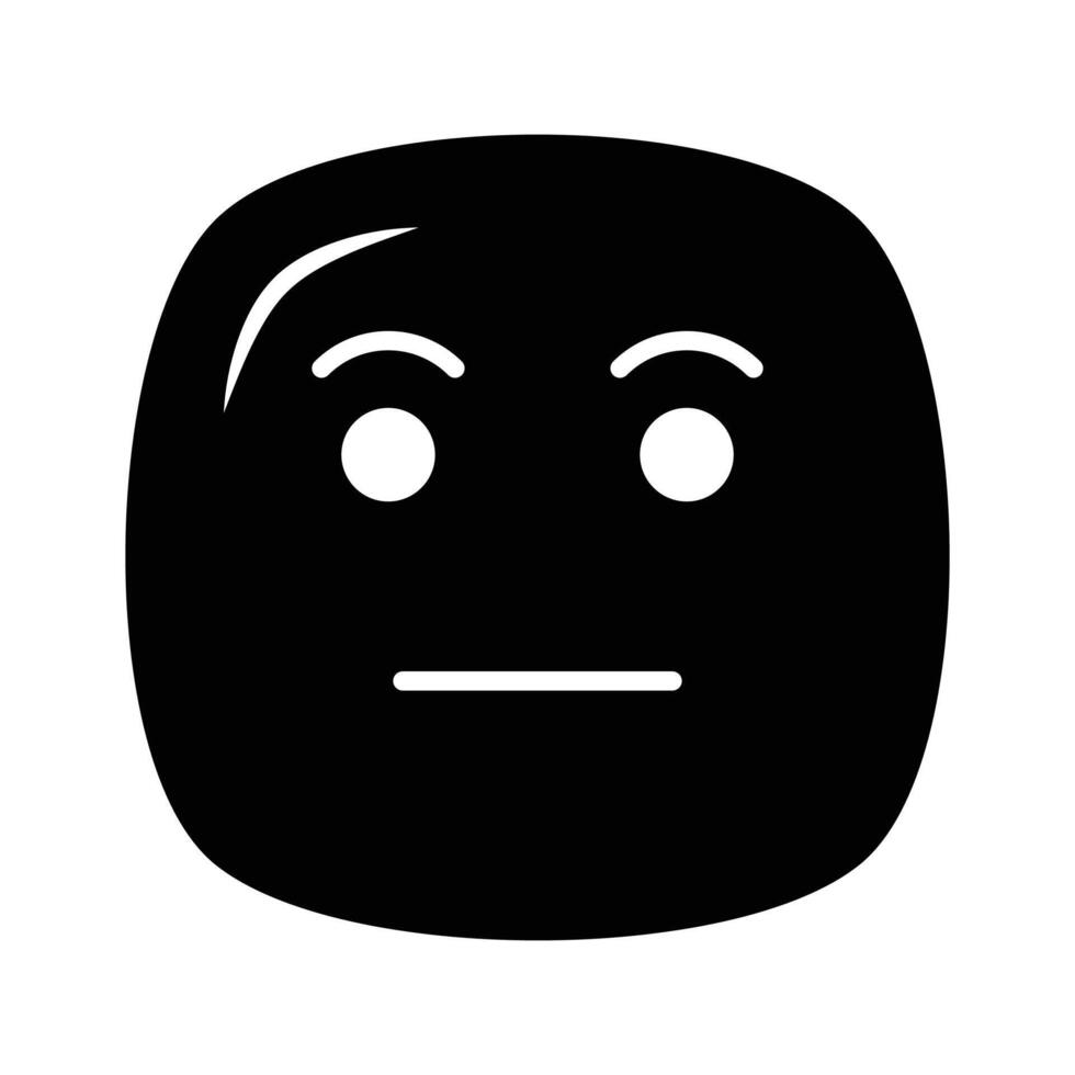 Grab this amazing icon of indifferent emoji, customizable flat vector