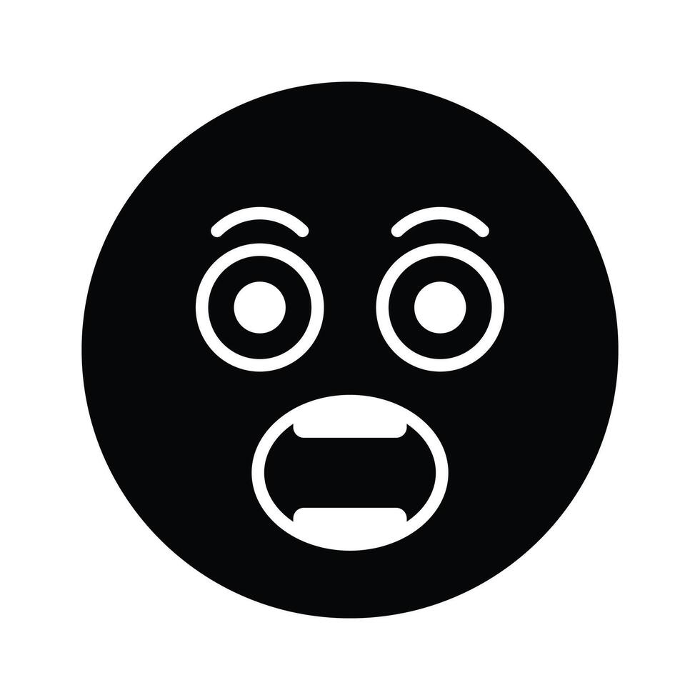 Oh My God expression emoji design, editable vector