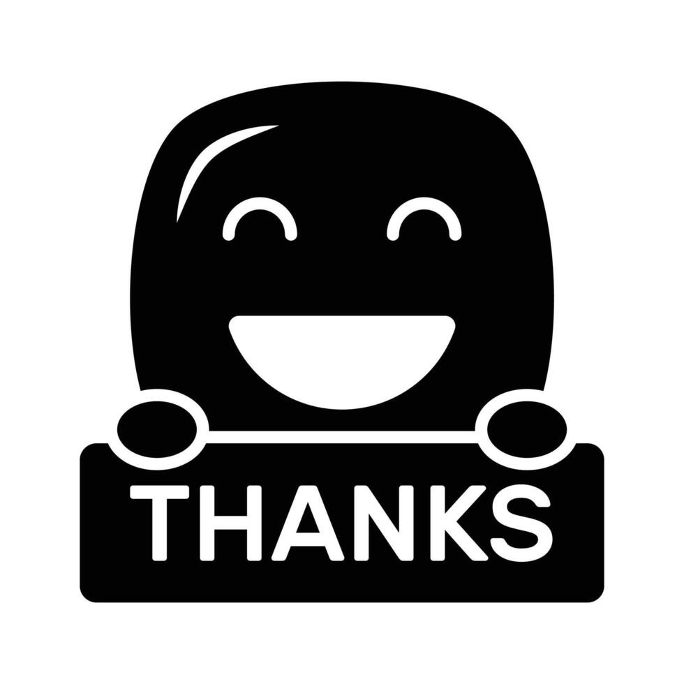 Grab this carefully crafted icon of thanks emoji, ready for premium use vector