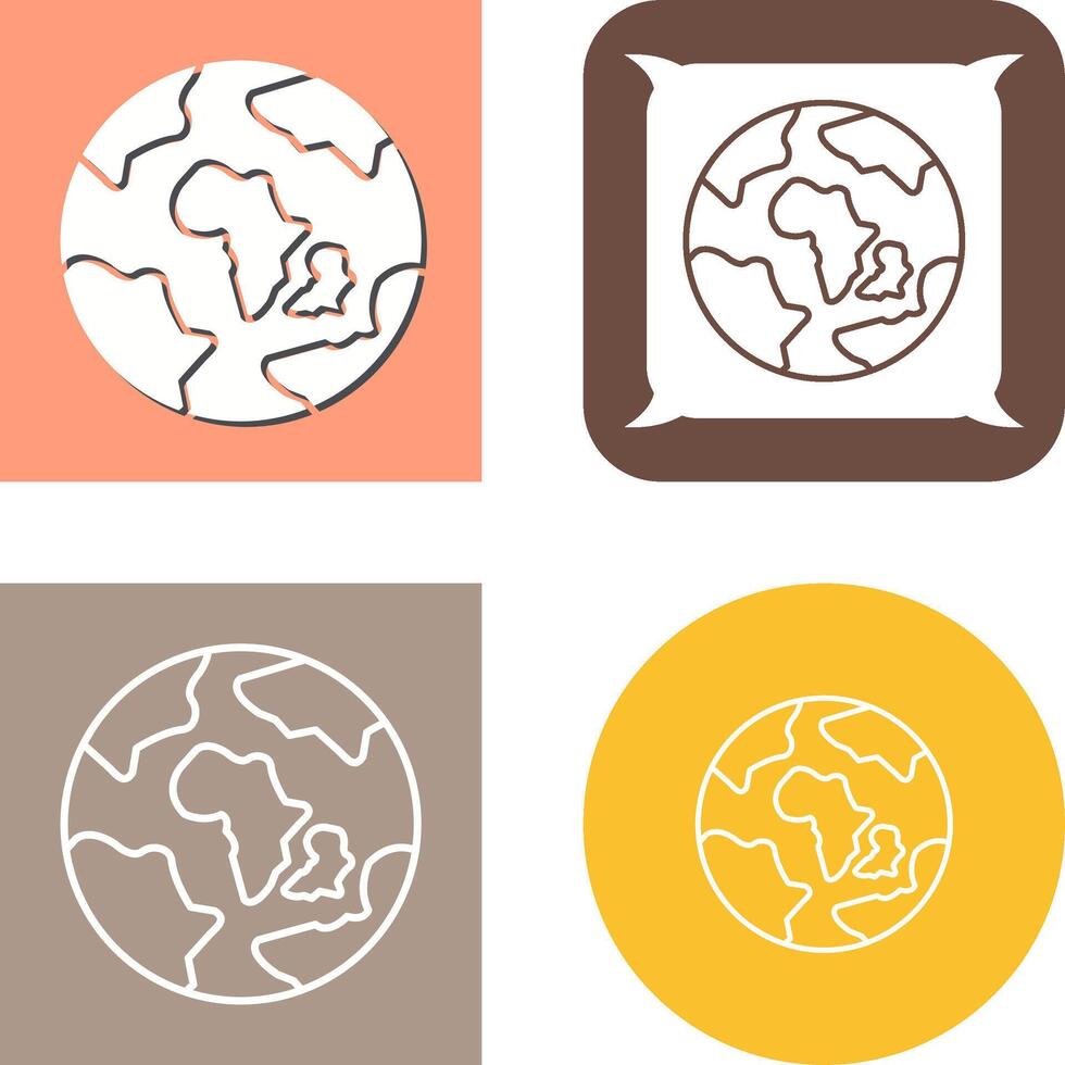 Earth Icon Design vector