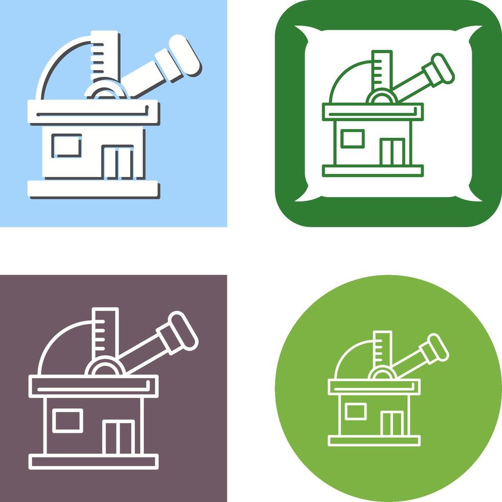 Observatory Icon Design vector
