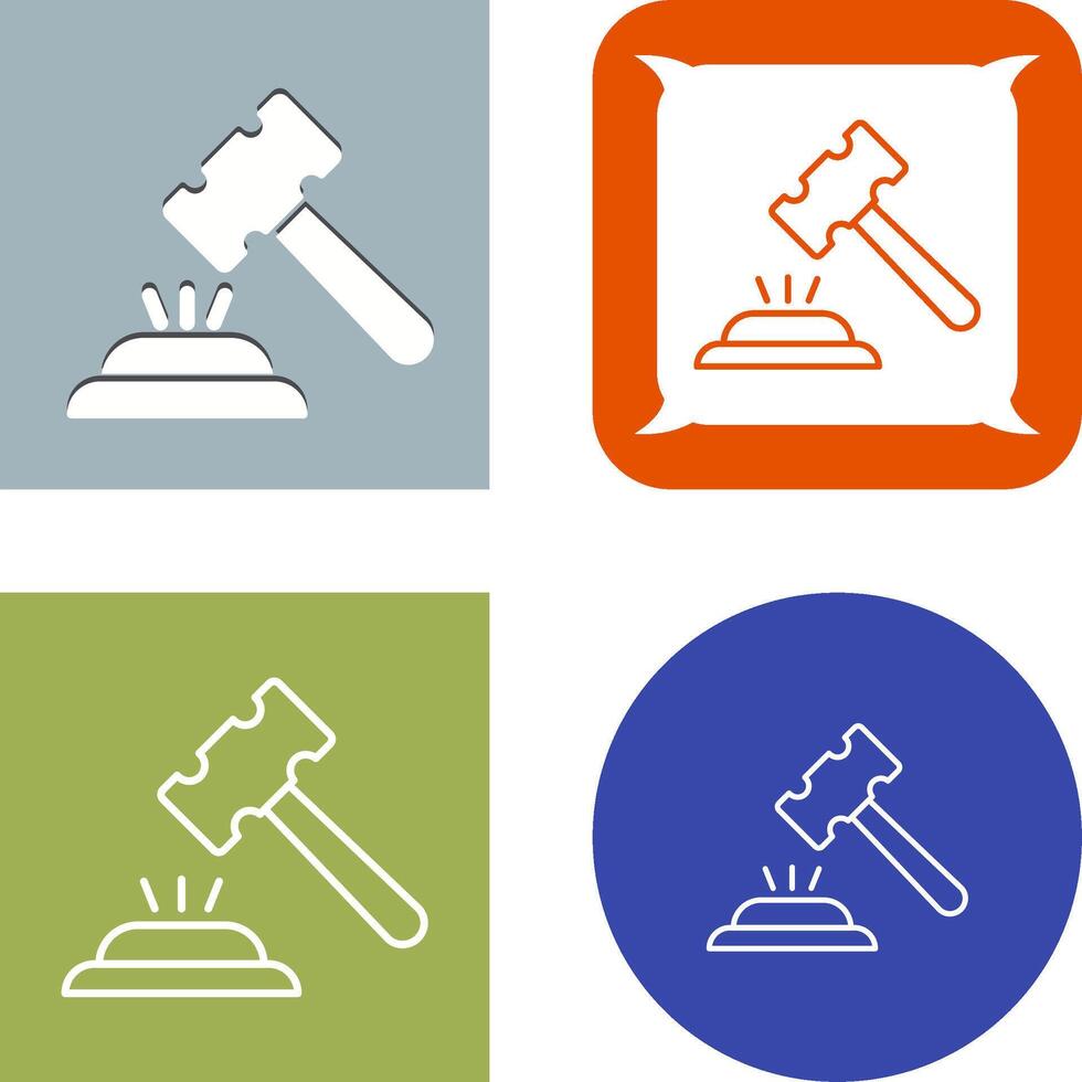 Gavel Icon Design vector