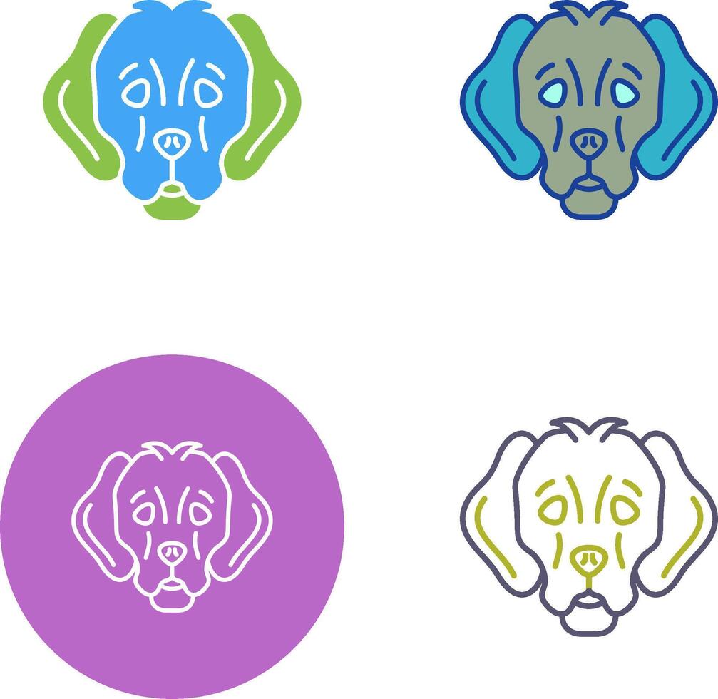 Dog Icon Design vector