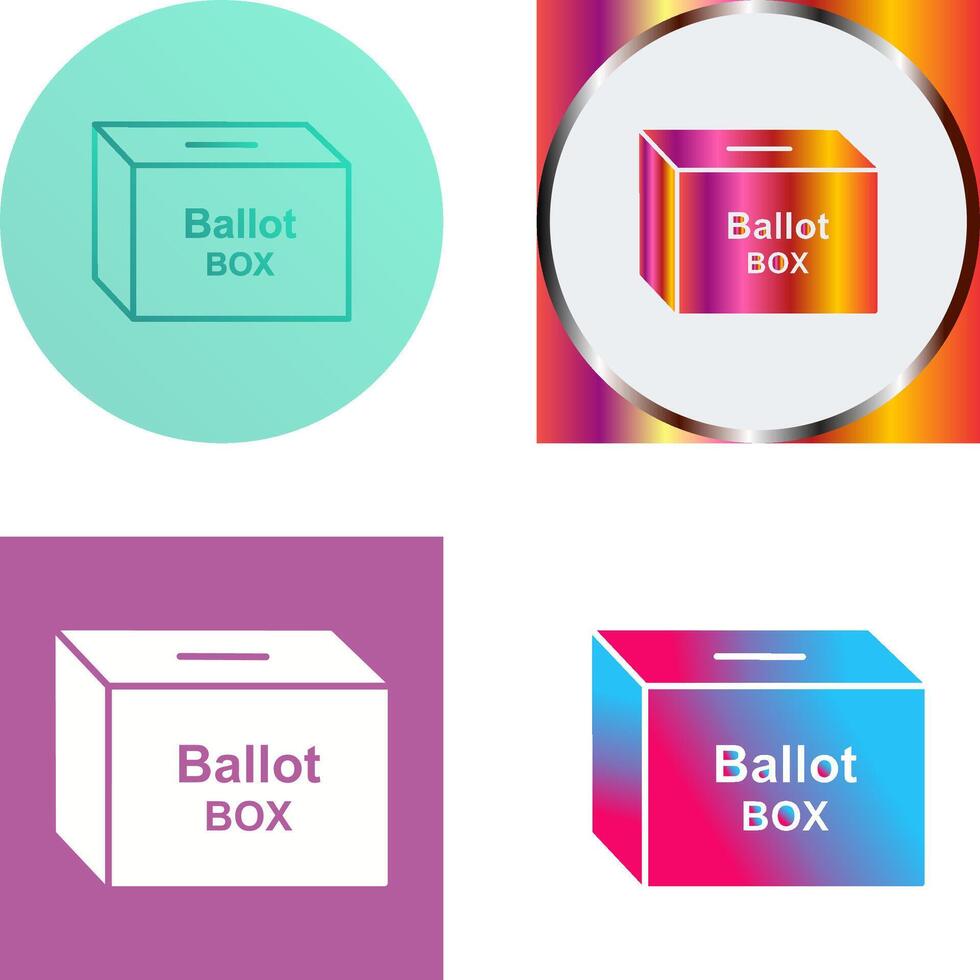 Ballot Box Icon Design vector