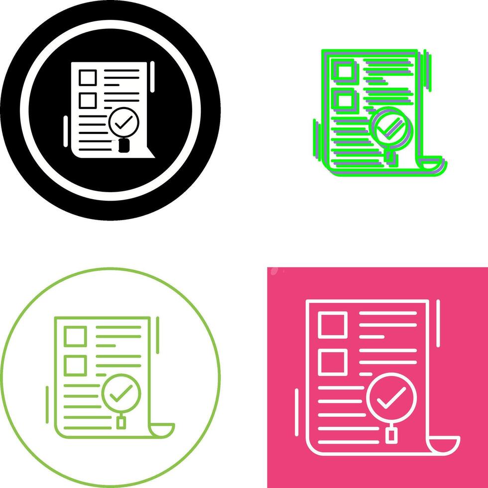 SEO Audit Icon Design vector