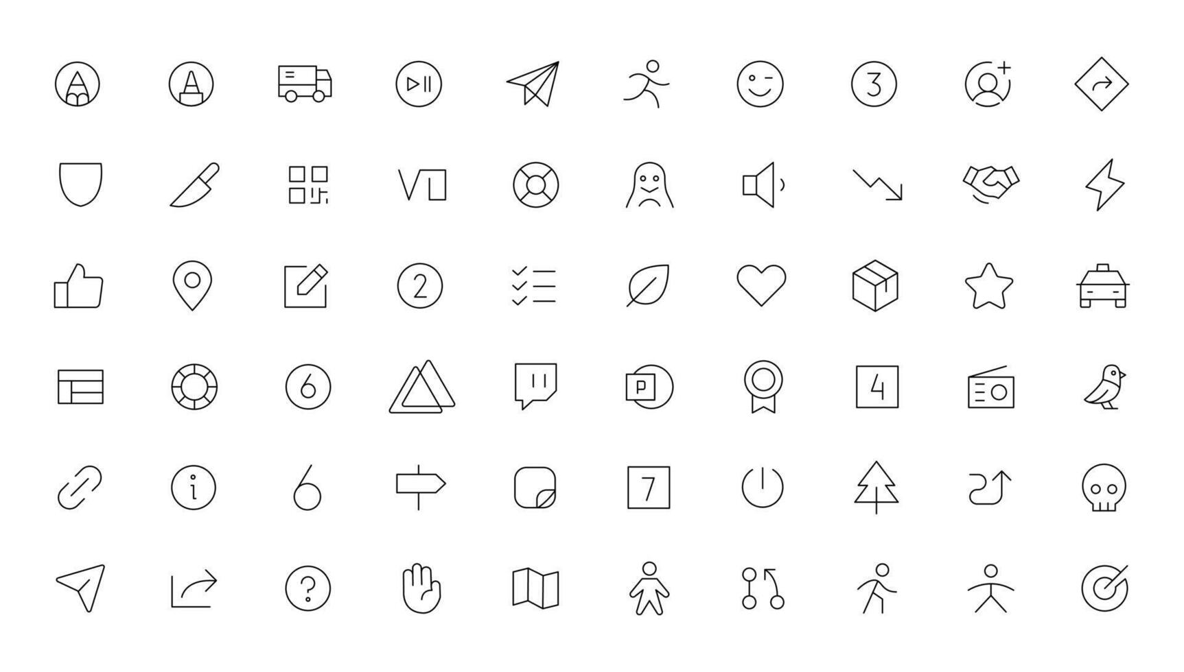 Pixel Perfect. Basic User Interface Essential Set. Line Outline Icons. For App, Web, Print. Editable Stroke. Pixel Stroke Wide with Round Cap and Round Corner vector