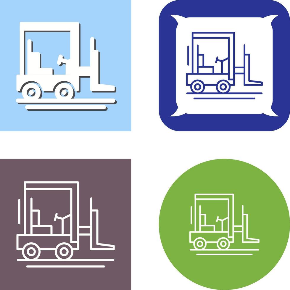 Forklift Icon Design vector