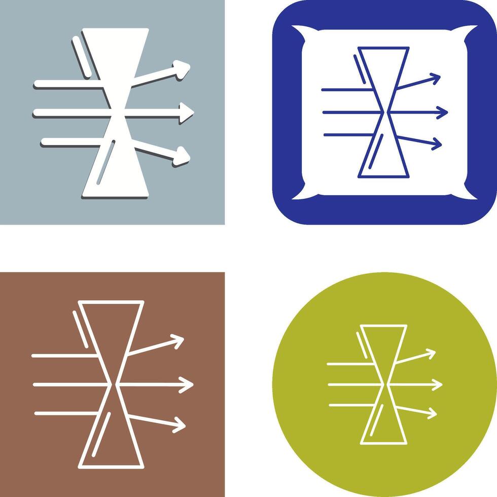 Dispersion Icon Design vector