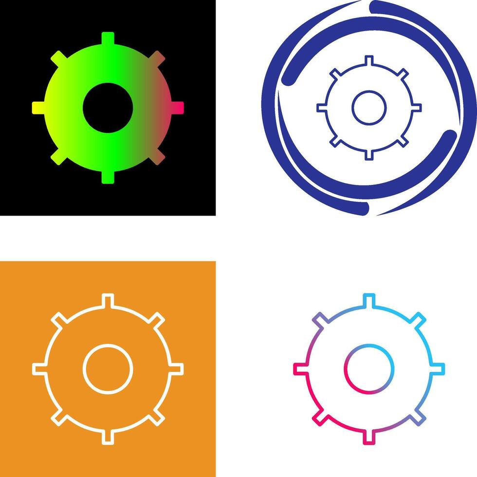 Unique Settings Icon Design vector