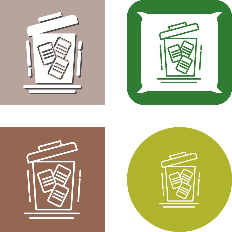 Delete Icon Design vector
