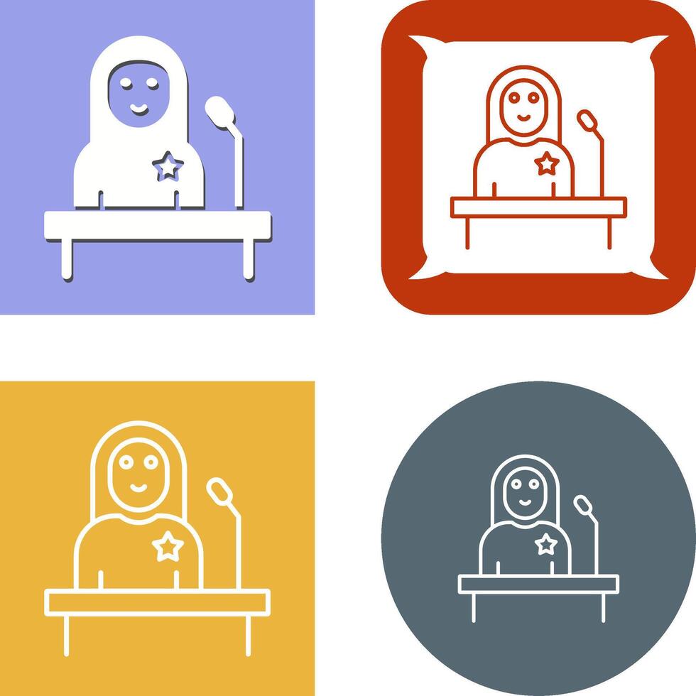 Candidate Icon Design vector