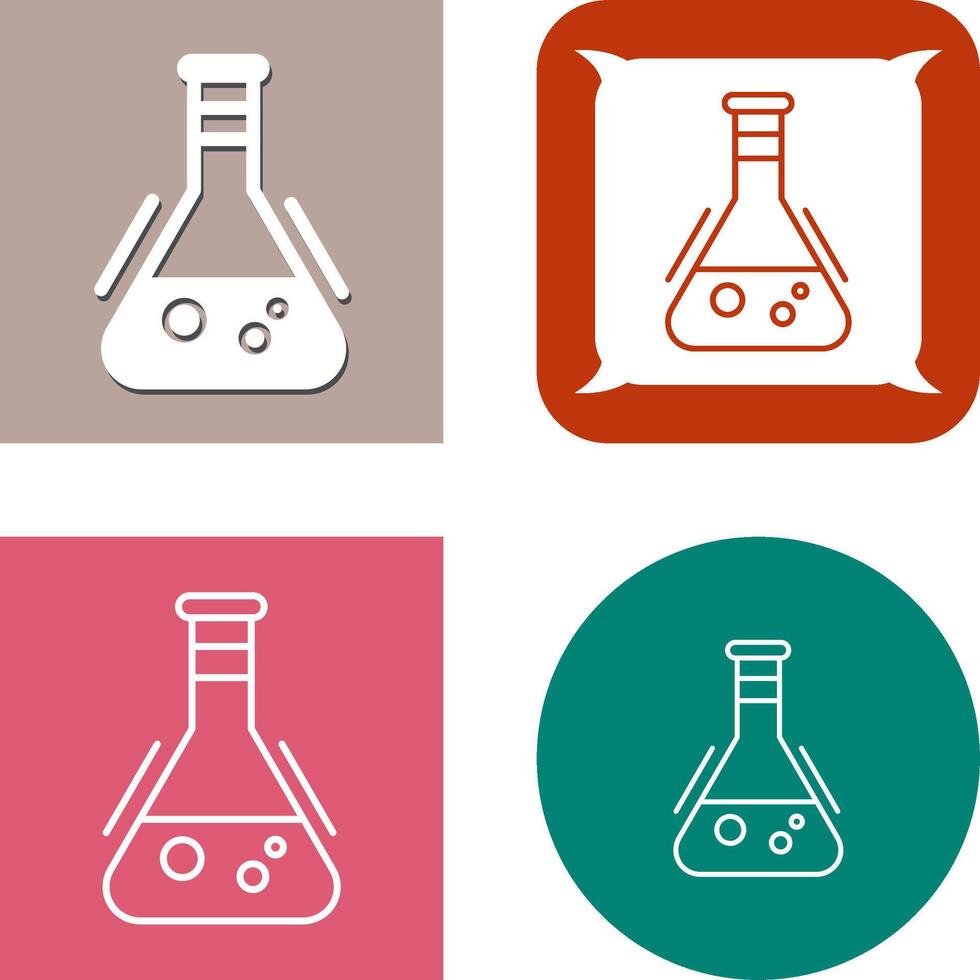 Flask Icon Design vector