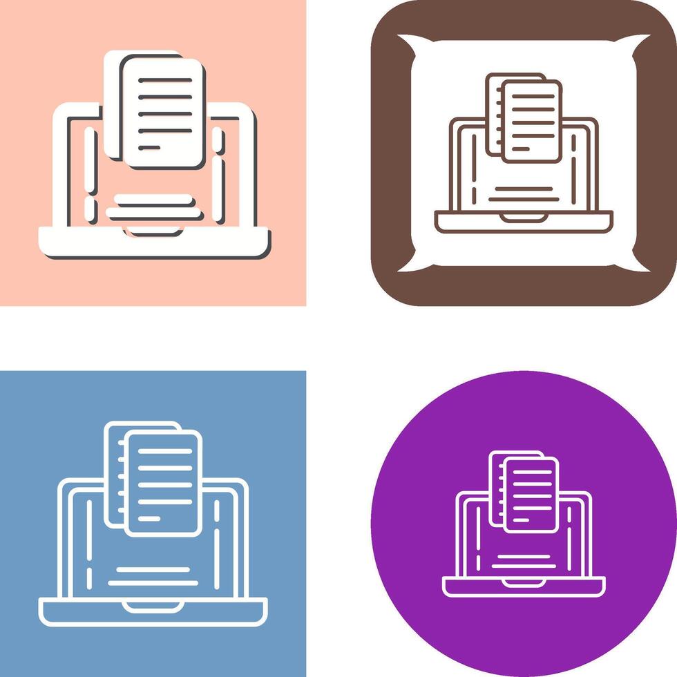 Document Icon Design vector