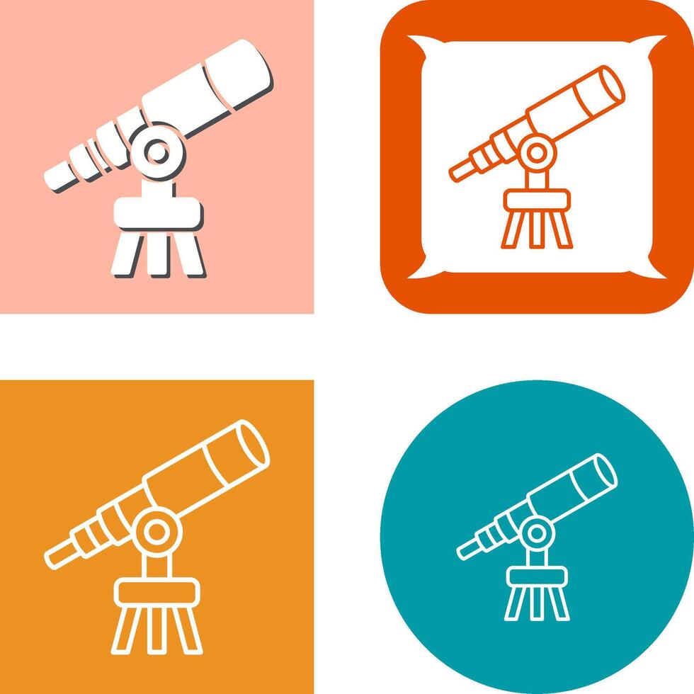 Telescope Icon Design vector