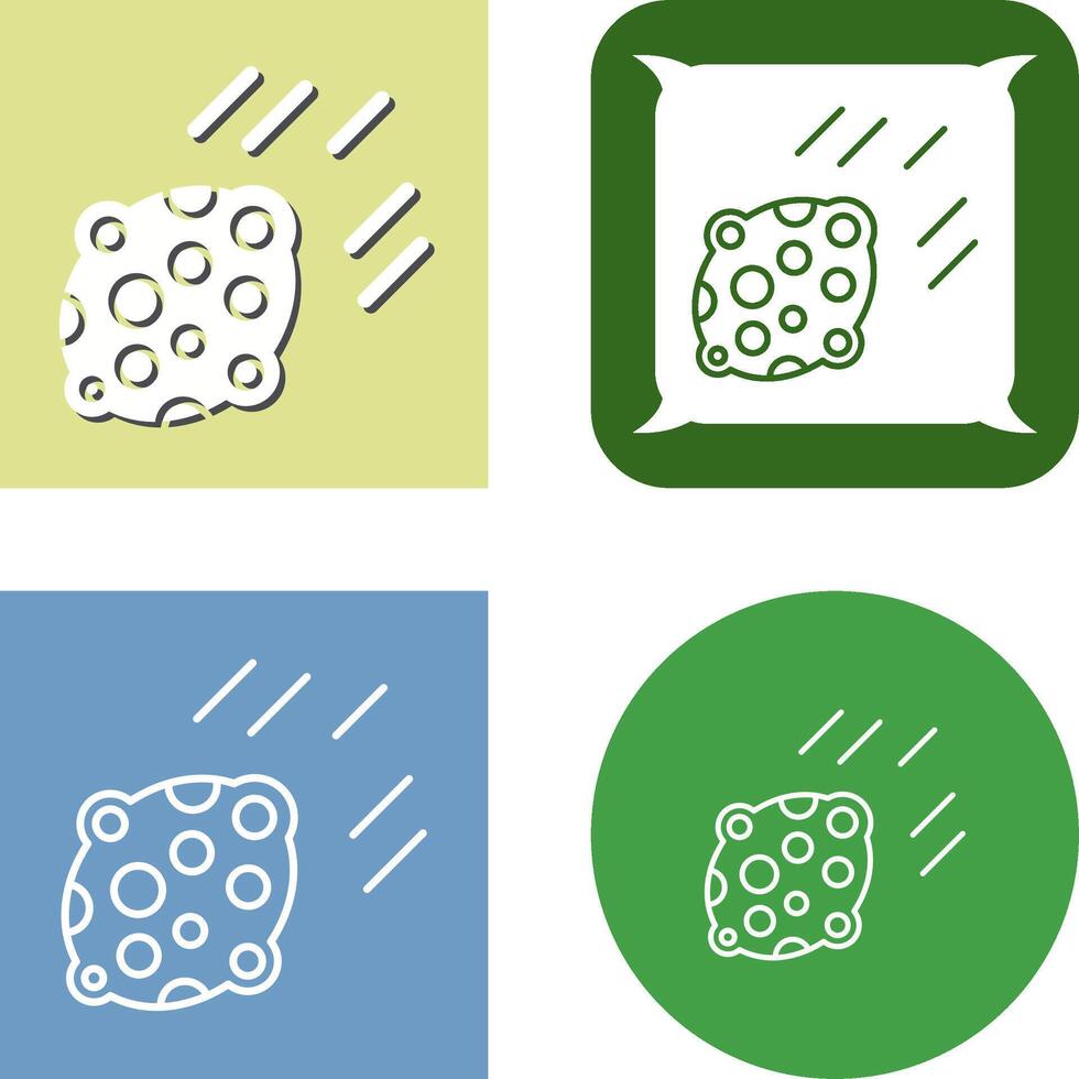 Asteroid Icon Design vector