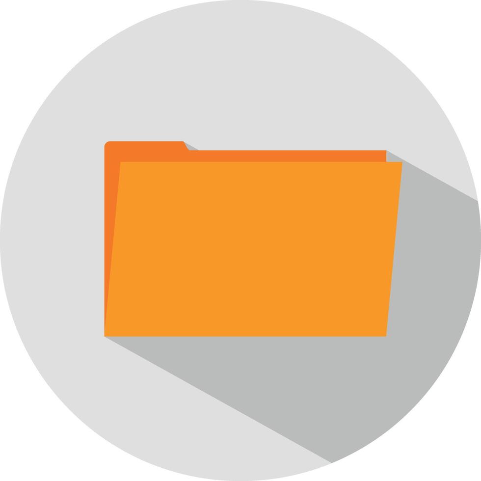 Icon of a folder in flat style. illustration. School or office concept. vector