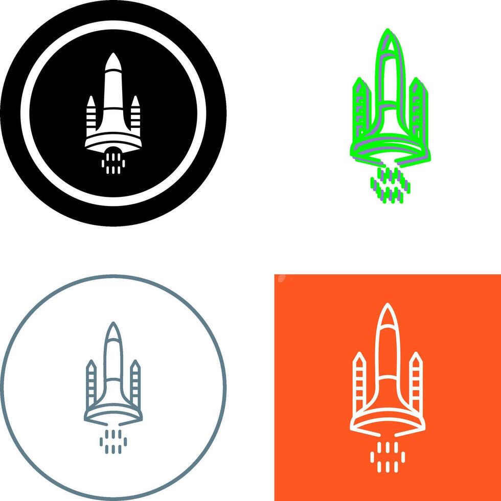 Space Shuttle Icon Design vector