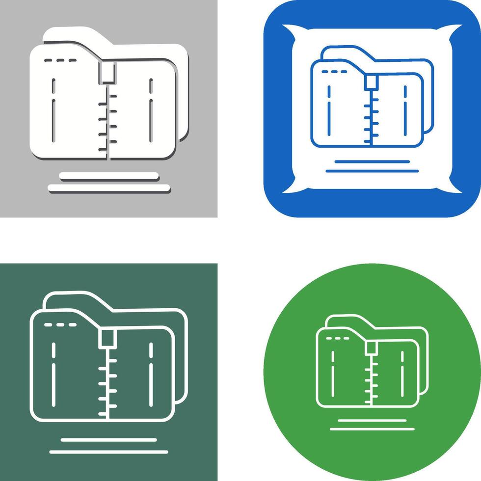 Compressed Icon Design vector