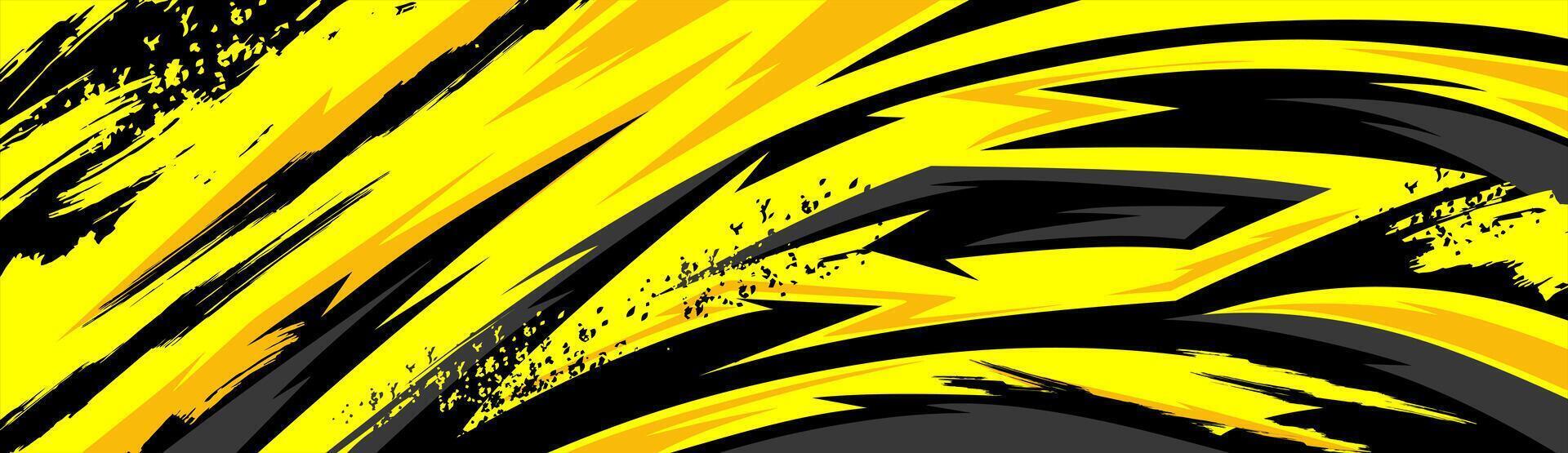 Abstract Car decal design . Graphic abstract stripe racing background kit designs for wrap vehicle, race car, rally, adventure and livery vector