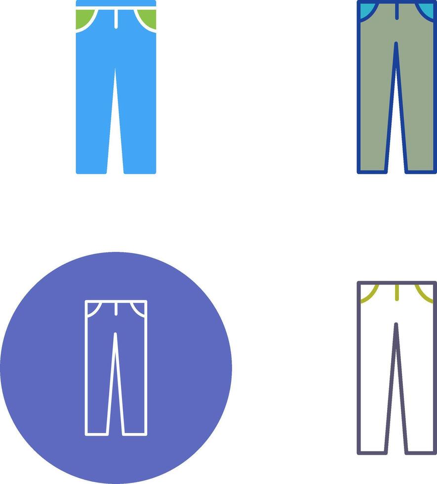 Pants Icon Design vector