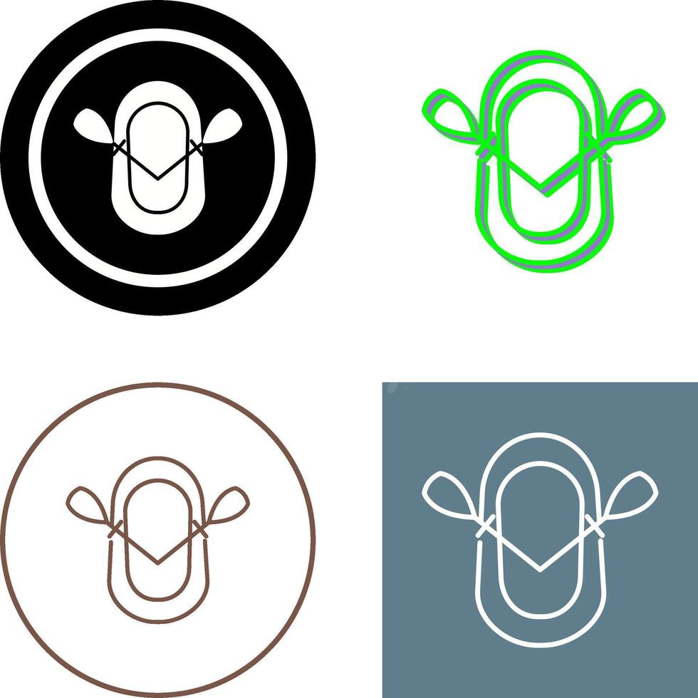 Dinghy Icon Design vector