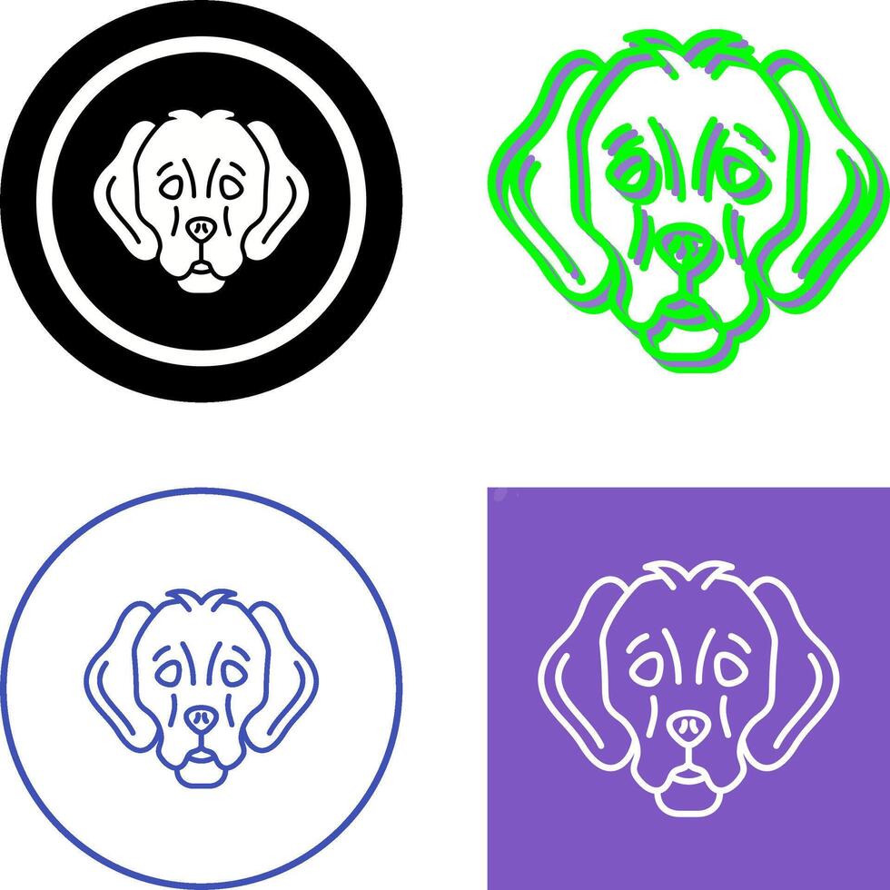 Dog Icon Design vector