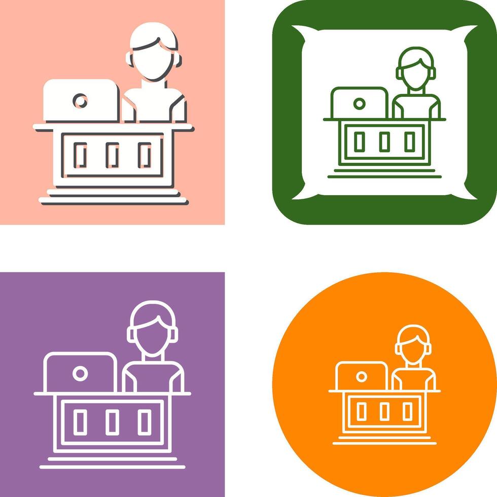 Employee Icon Design vector