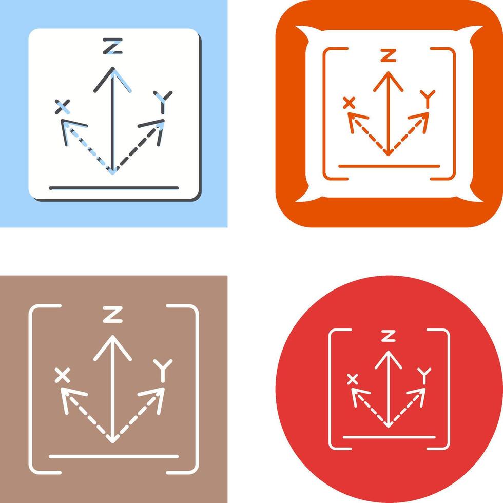 Axis Icon Design vector