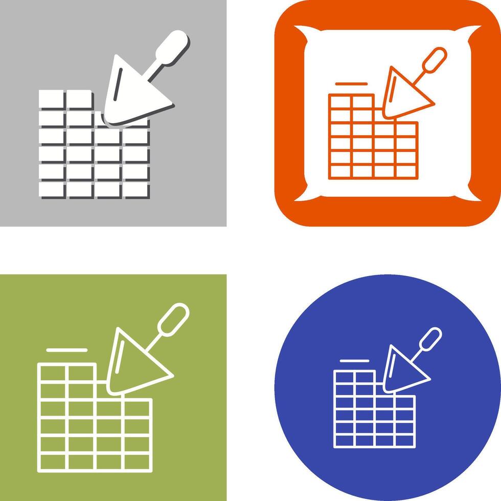 Brickwall Icon Design vector