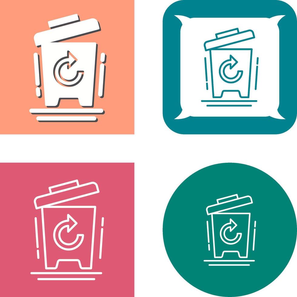 Bin Icon Design vector