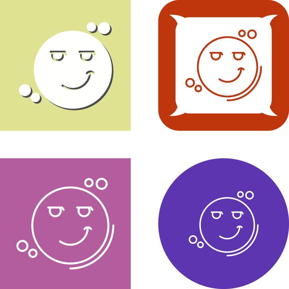 Smirk Icon Design vector