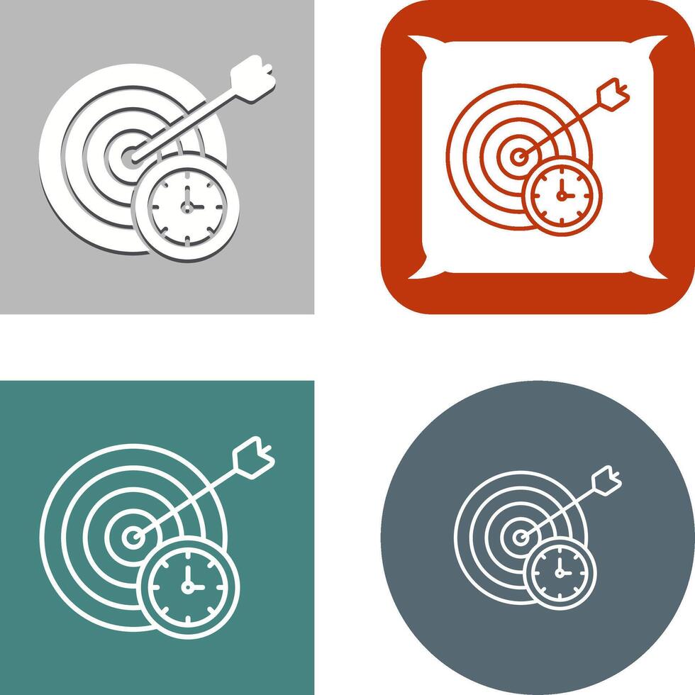 In Time Icon Design vector