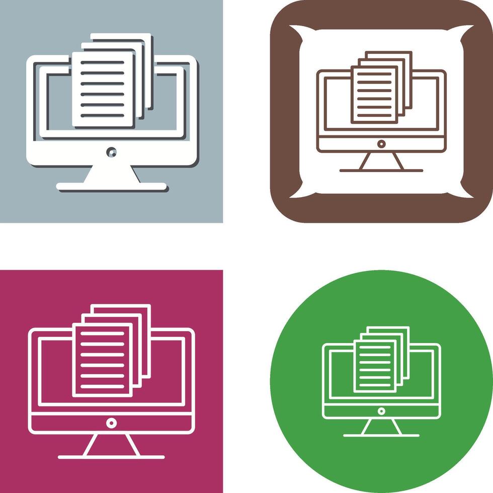 Document Icon Design vector