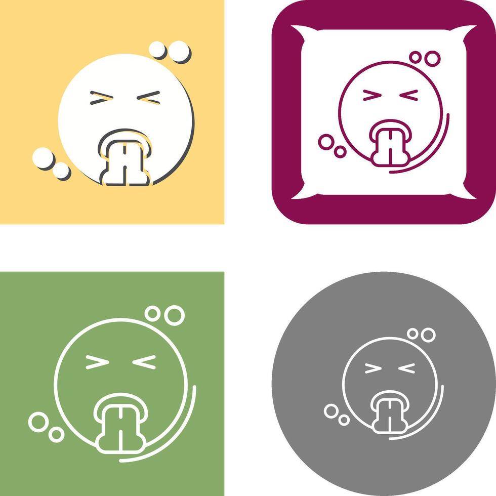 Vomit Icon Design vector