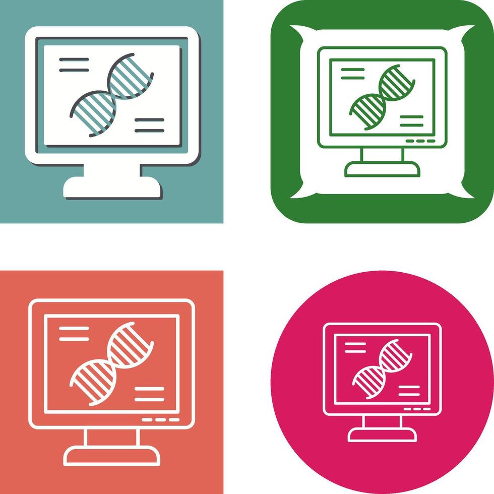 Dna Test Icon Design vector
