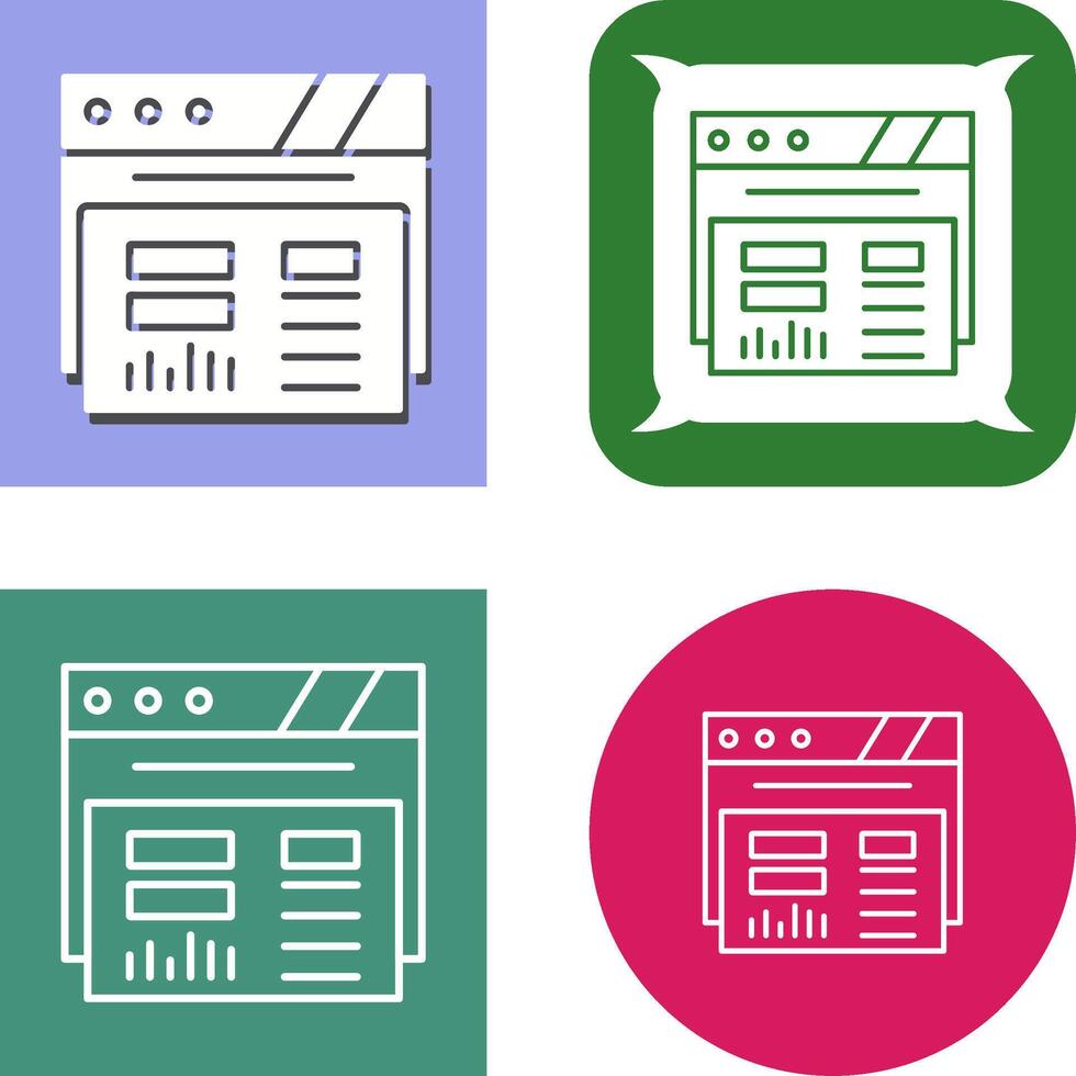 Dashboard Icon Design vector